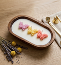 The butterflies Wooden Candle